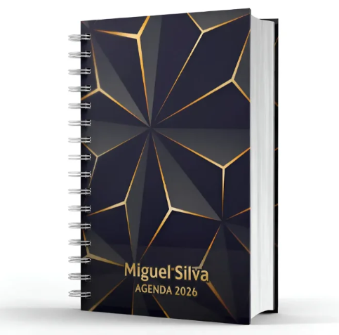 AGENDA PERMANENTE LC - PERSONALIZADA - CAPA DURA 15X20
