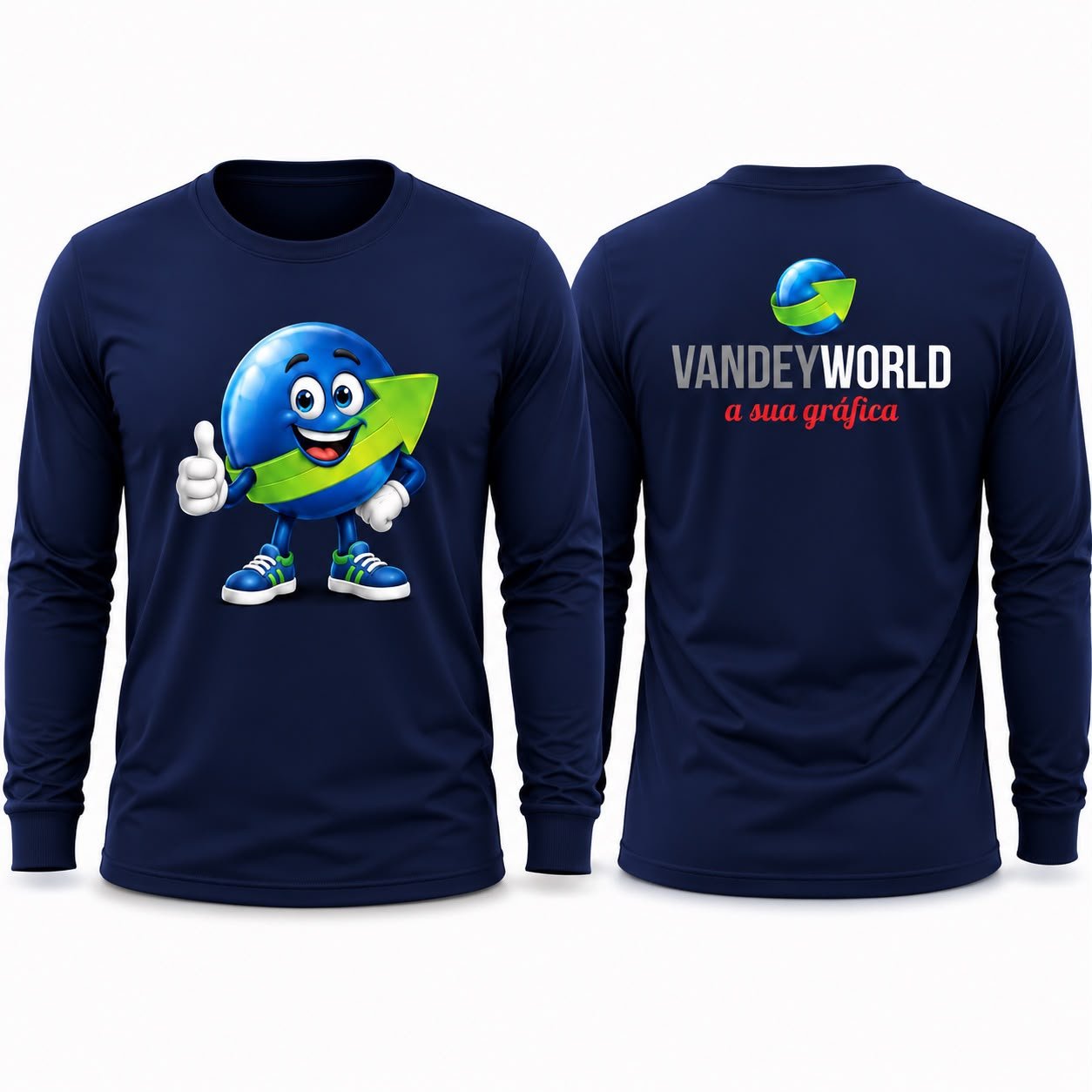 CAMISA  MANGA LONGA  - DTF PEITO E COSTA
