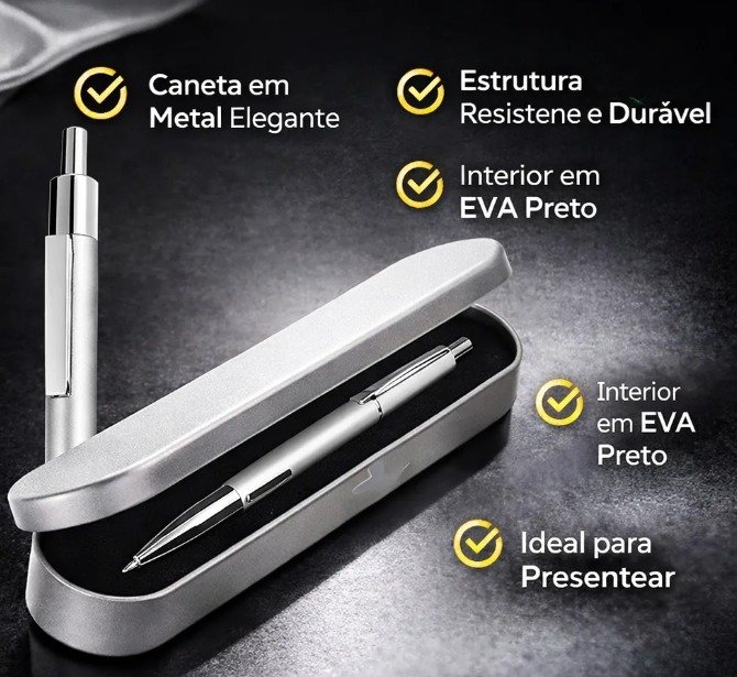 CANETAS DE METAL