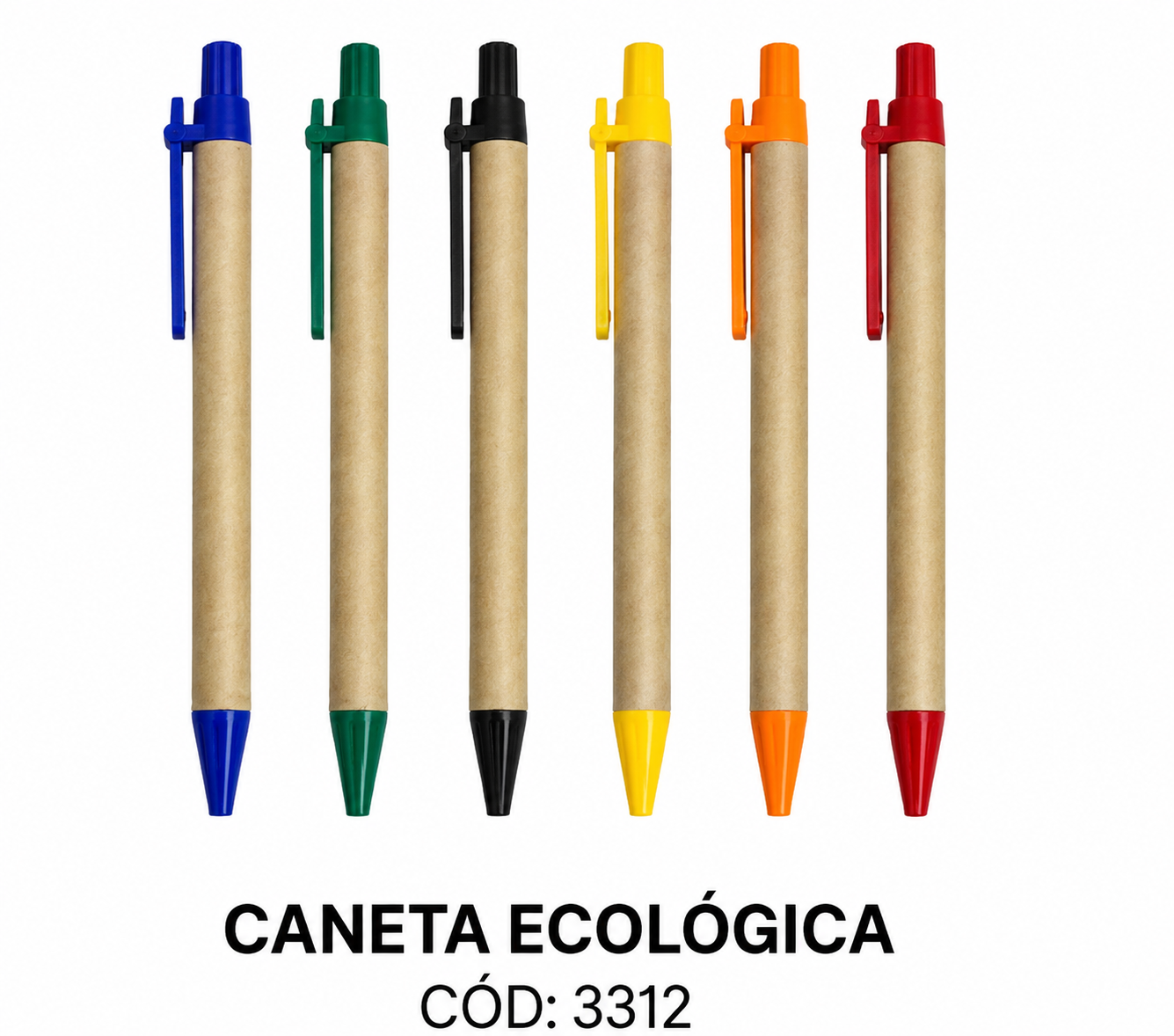 100 - CANETA ECOLÓGICA - COM PINTURA SILK 1 COR