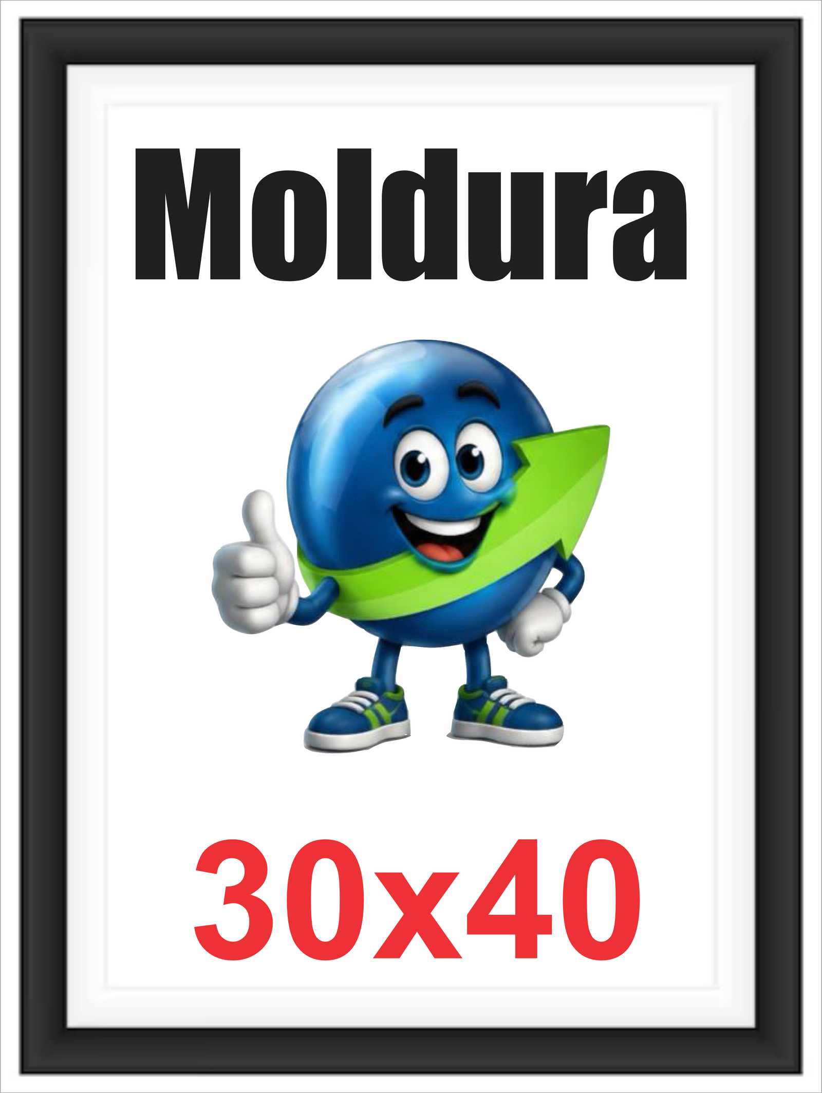 QUADRO MOLDURA - MADEIRA - 30X40 SEM FOTO