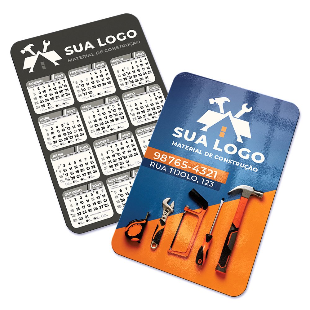 100 - CALENDÁRIO DE BOLSO - 9,5x6,5 - 4X1