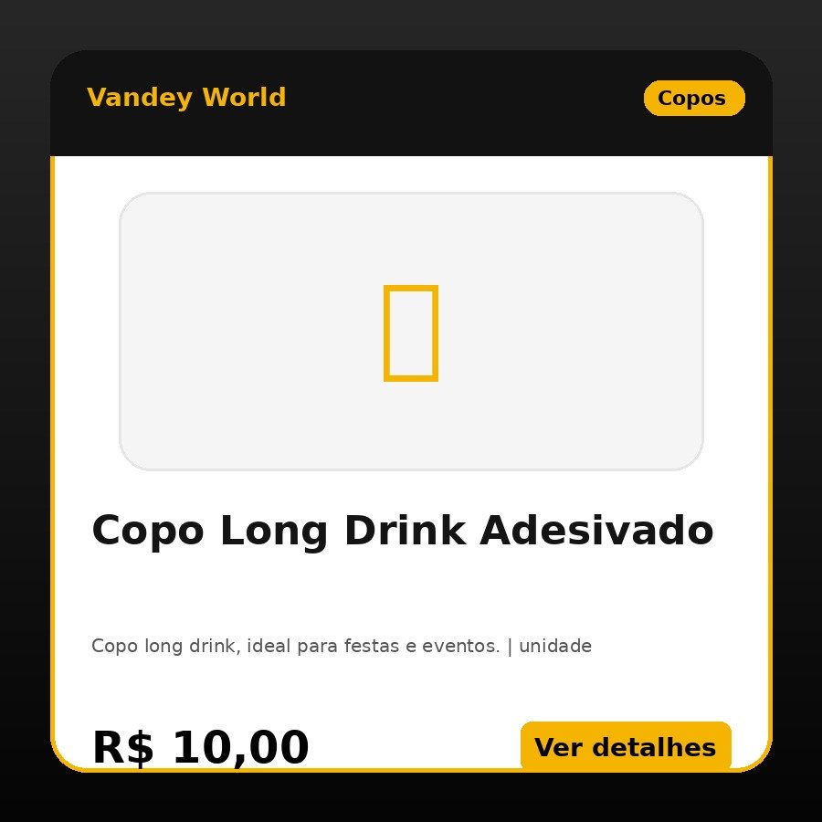 Copo Long Drink Adesivado