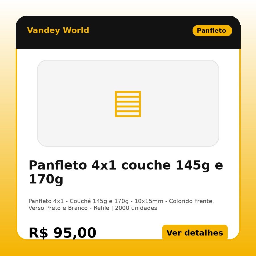 Panfleto 4x1 couche 145g e 170g