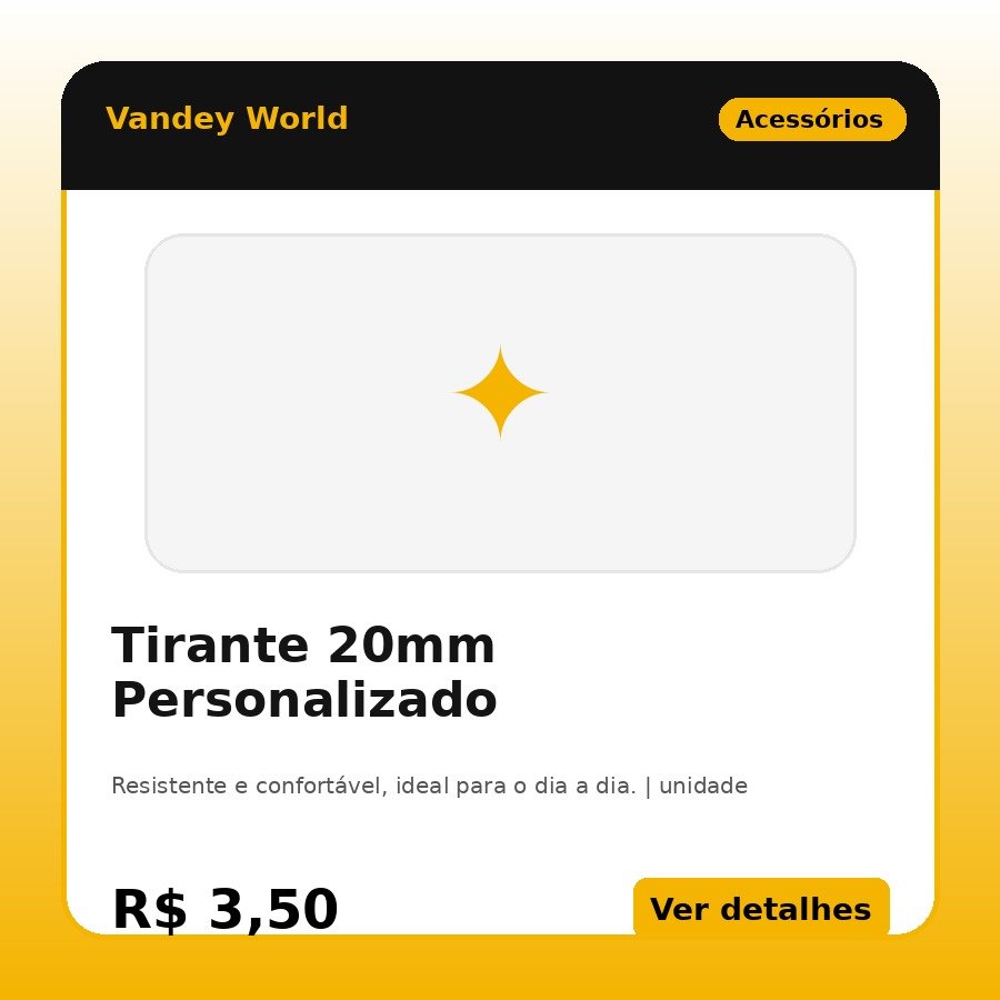 Tirante 20mm Personalizado