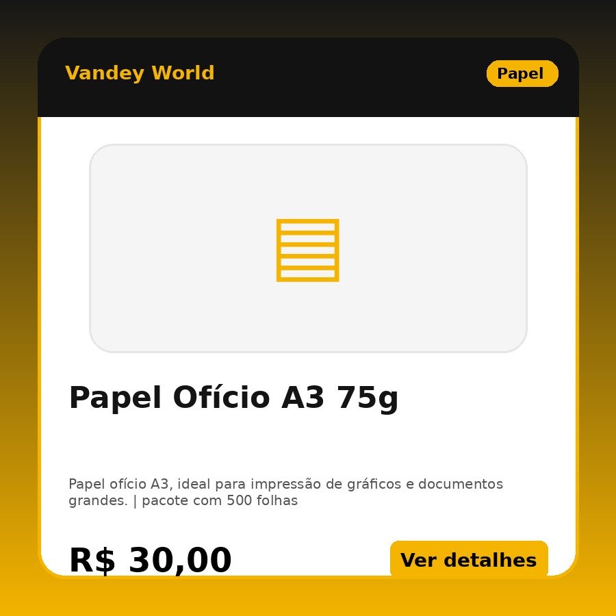 Papel Ofício A3 75g