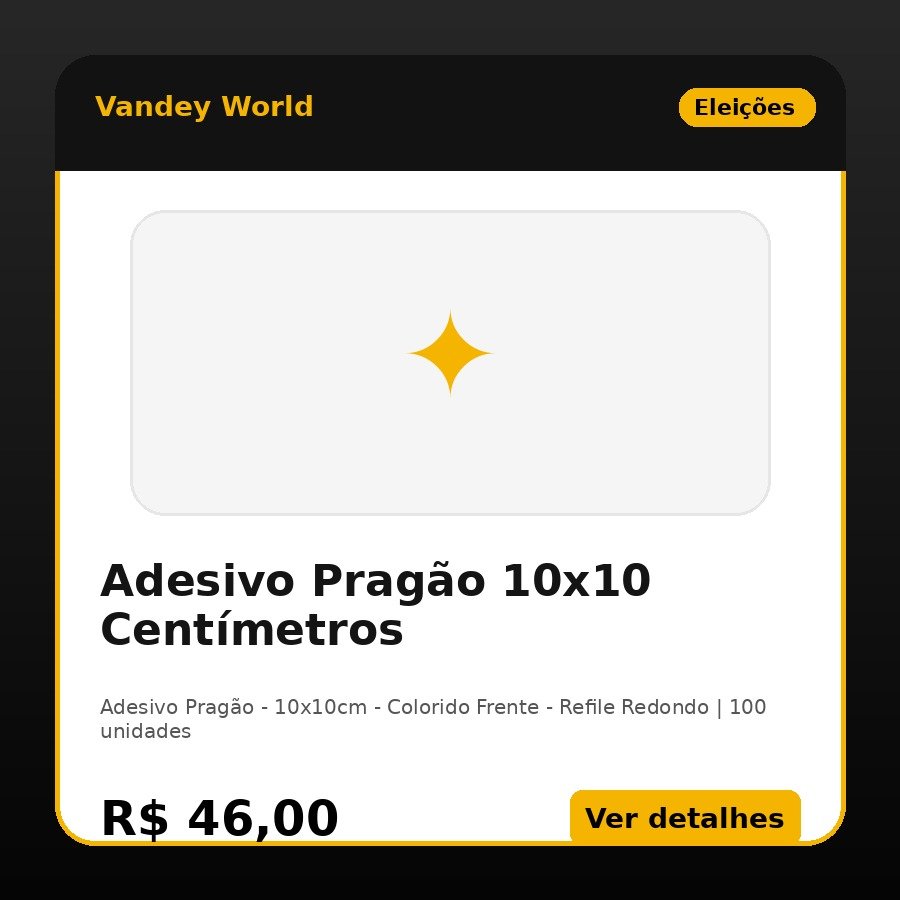 Adesivo Pragão 10x10 Centímetros