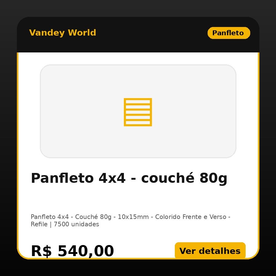 Panfleto 4x4 - couché 80g