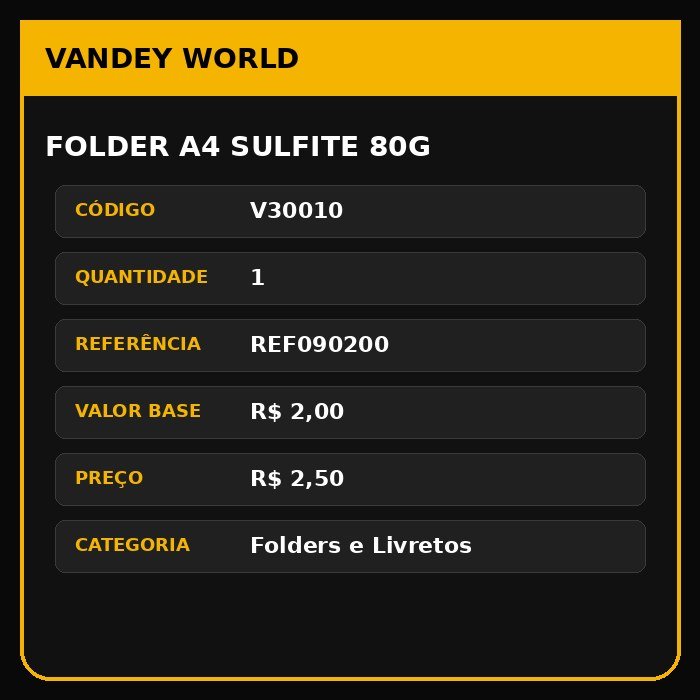 Folder A4 sulfite 80g