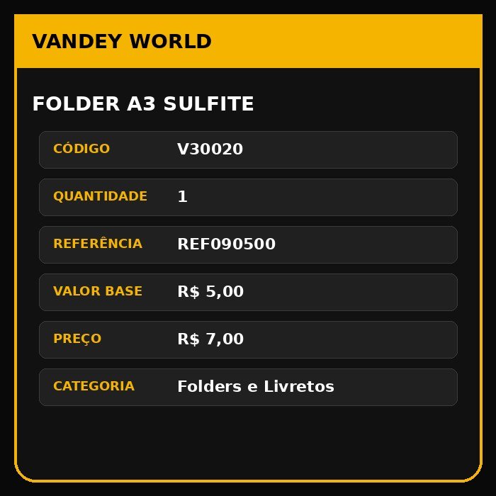 Folder A3 sulfite