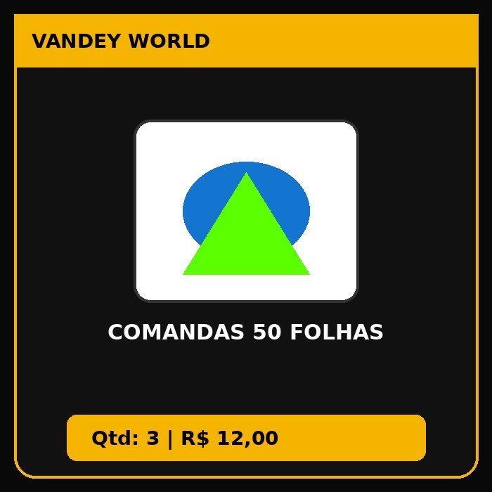 COMANDAS 50 FOLHAS