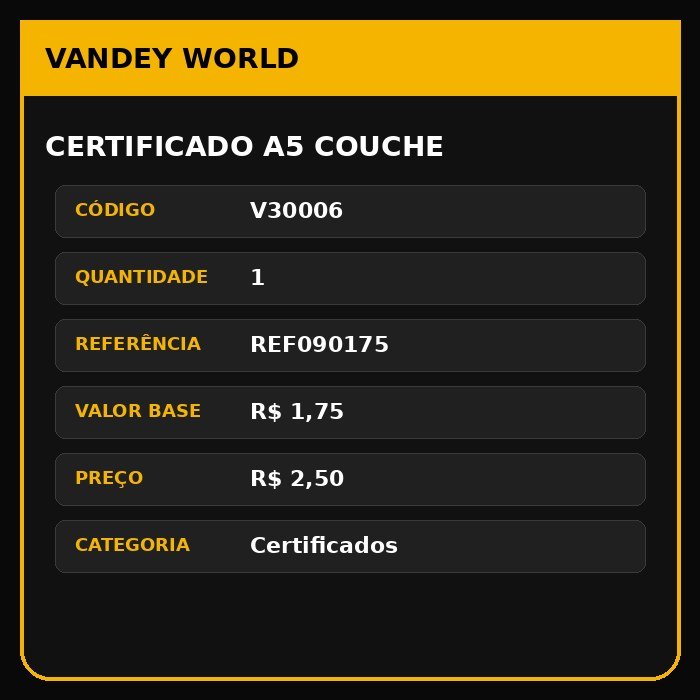 CERTIFICADO A5 COUCHE