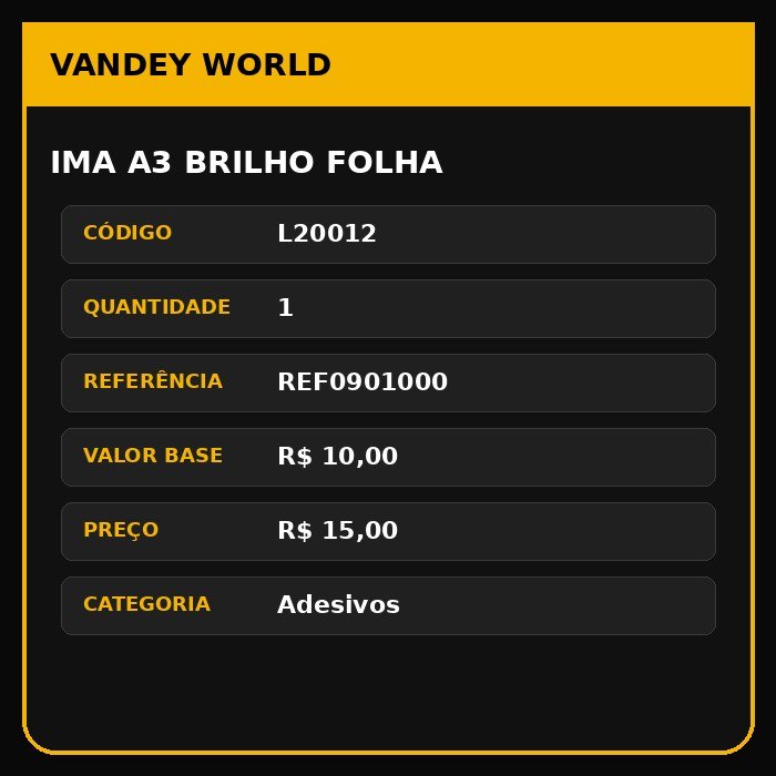 IMA A3 BRILHO folha