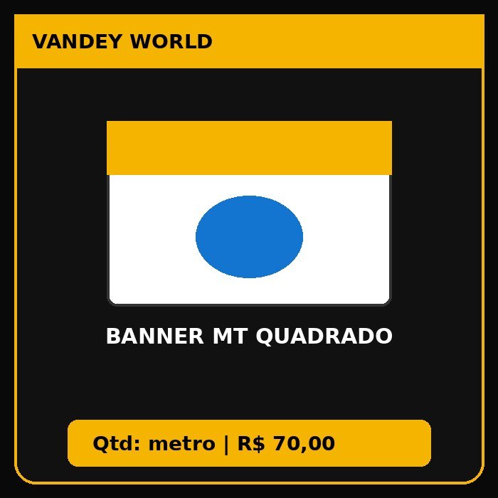 BANNER MT QUADRADO