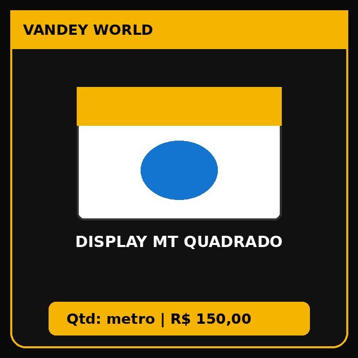 DISPLAY MT QUADRADO
