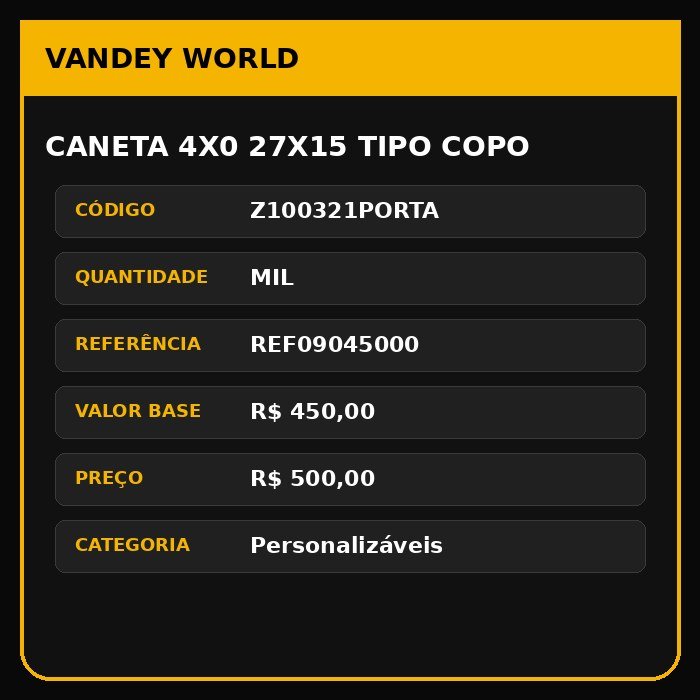 CANETA 4X0 27X15 TIPO COPO