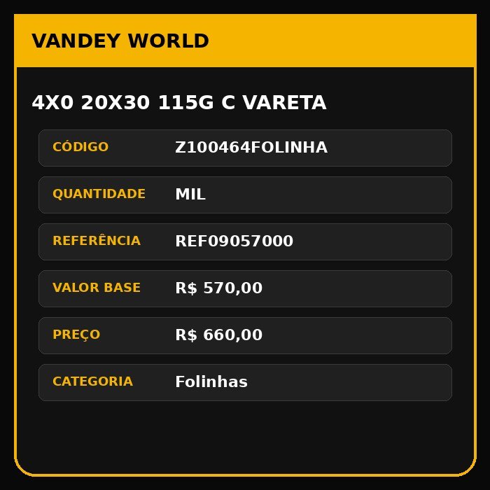4X0 20X30 115G C VARETA