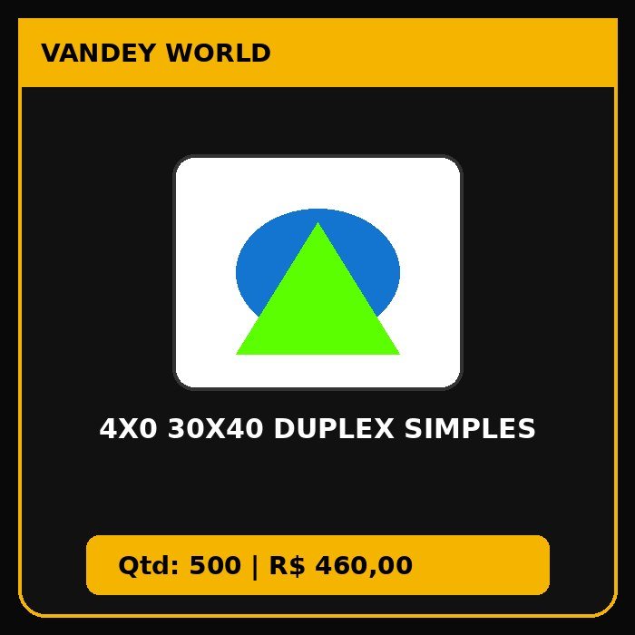 4X0 30X40 DUPLEX SIMPLES