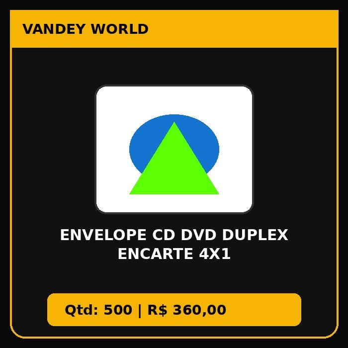 ENVELOPE CD DVD DUPLEX ENCARTE 4X1