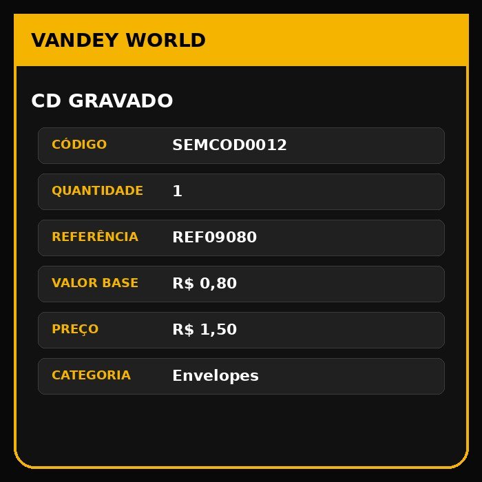 CD GRAVADO