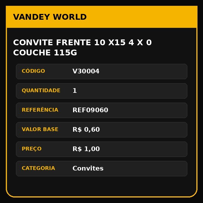 CONVITE FRENTE 10 X15 4 X 0 COUCHE 115G