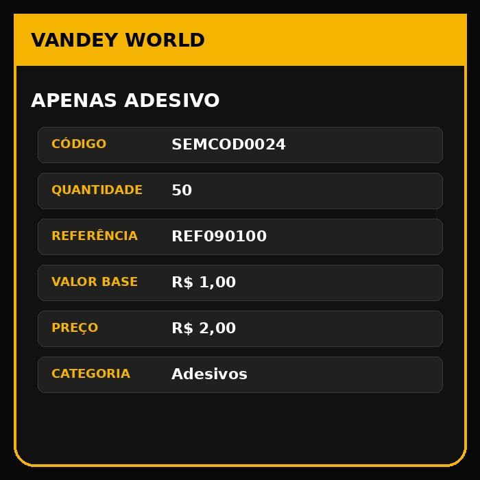 APENAS ADESIVO