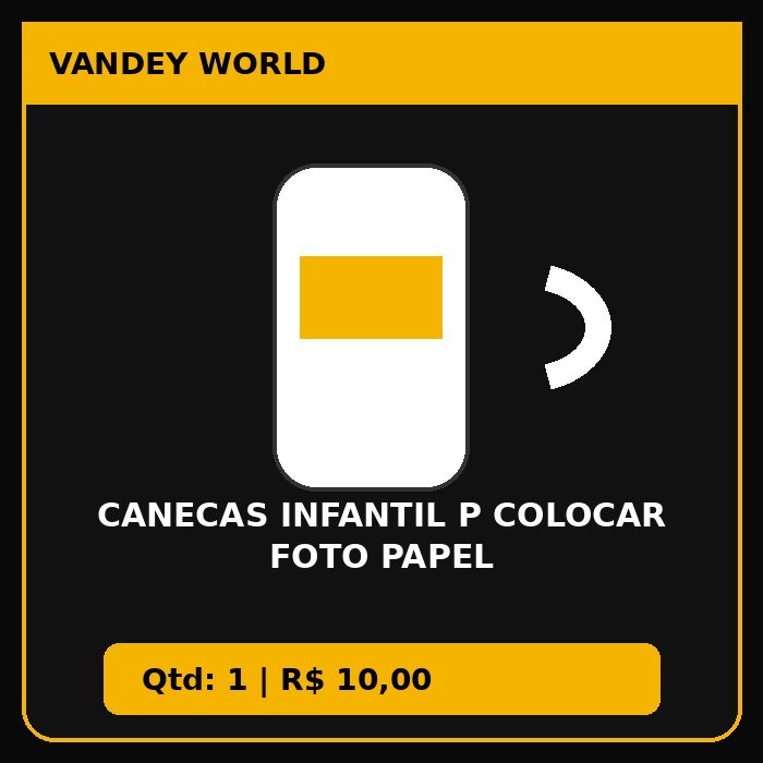 CANECAS INFANTIL P COLOCAR FOTO PAPEL