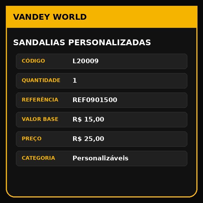 SANDALIAS PERSONALIZADAS